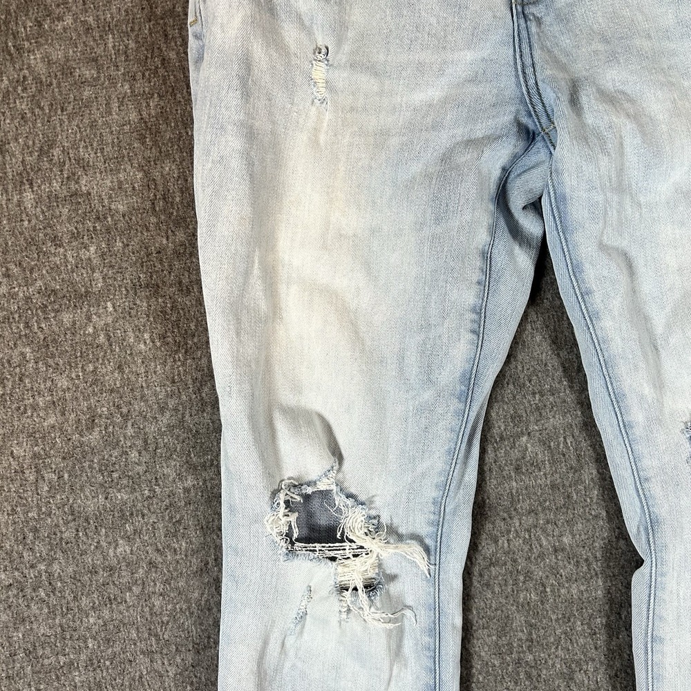 Pacsun Pants Mens 32x32 Fits 34x31 Stacked Skinny Stretch Lightwash Faded Y2K - Picture 2 of 13